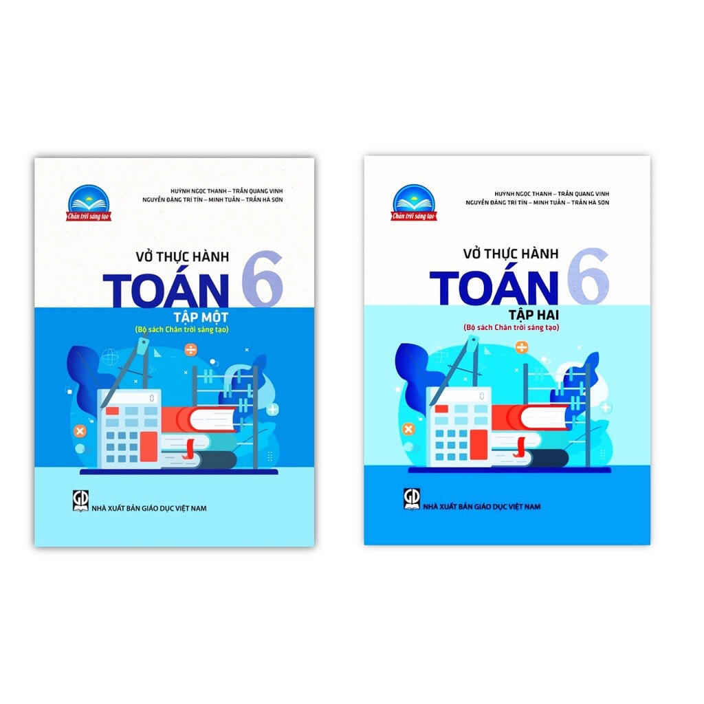 Sách - combo vở thực hành toán 6 - tập 1 + 2