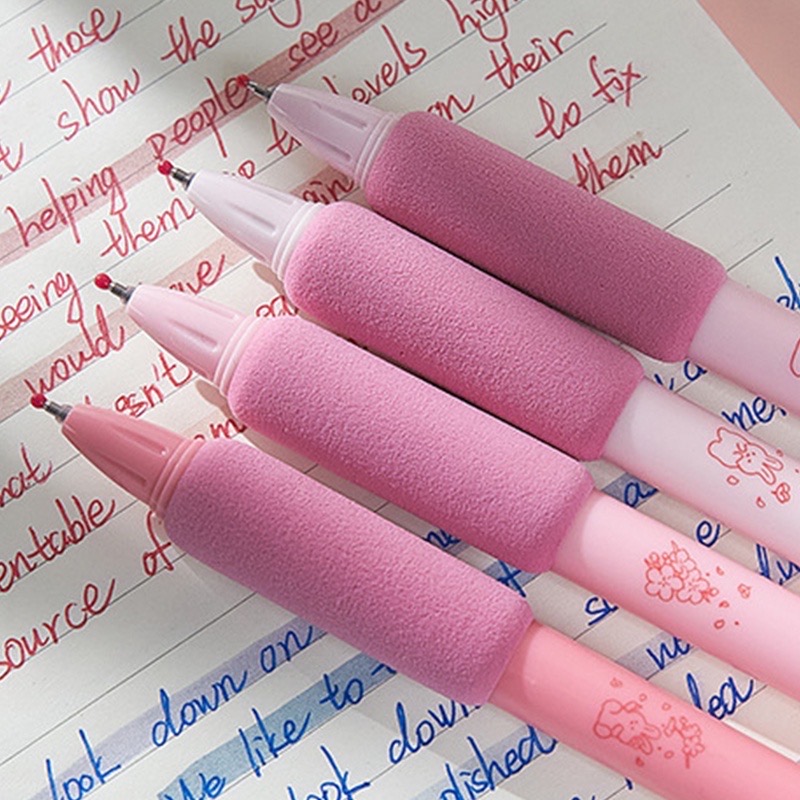 Bút gel đen LOPET RABBIT SAKURA hồng