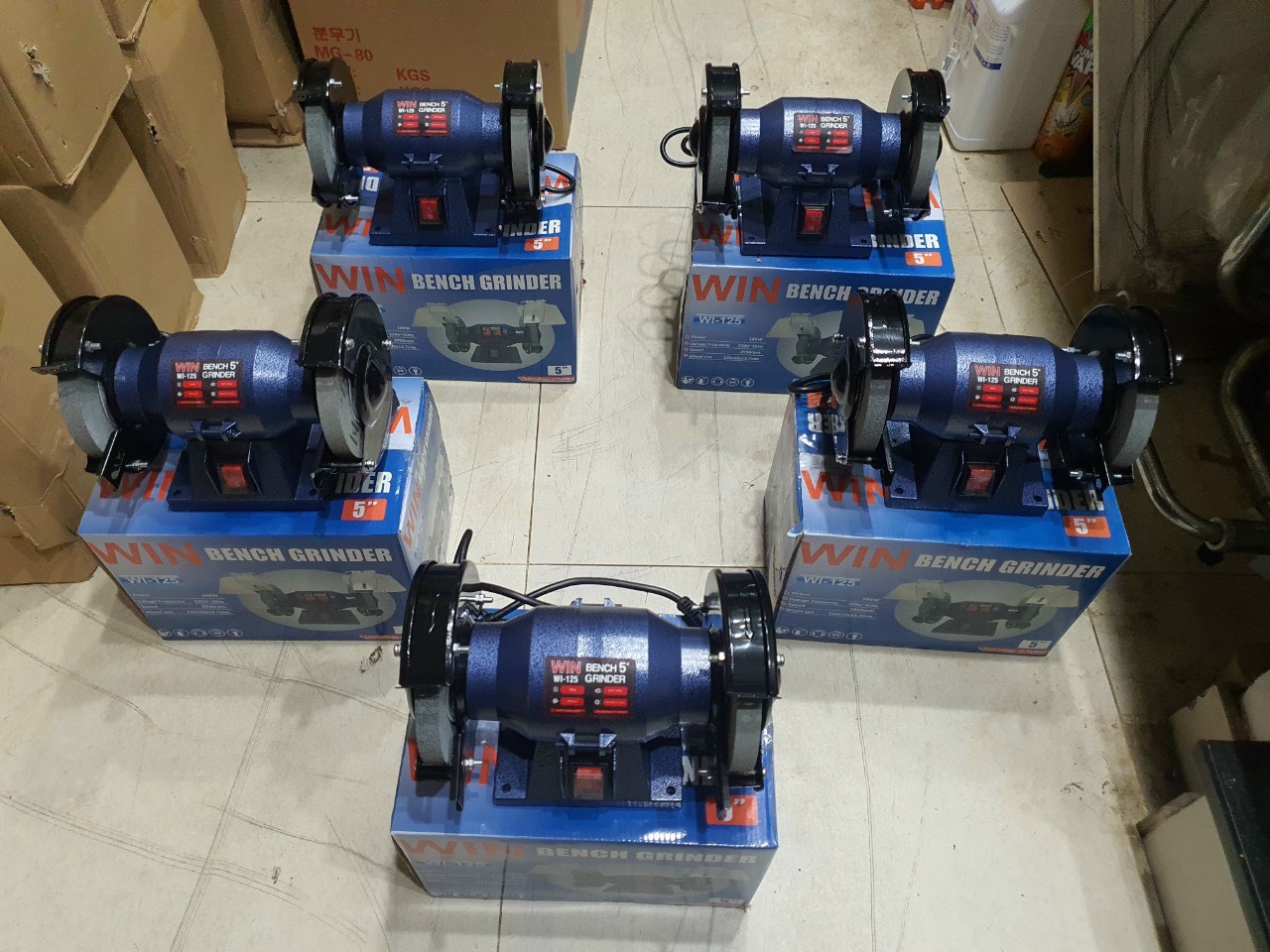Máy mài hai đá WI-150 6" Bench Grinder