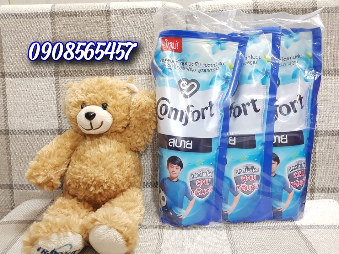 NƯỚC XÃ VẢI COMFORT THÁI LAN (túi 3 gói mỗi gói 580ml)