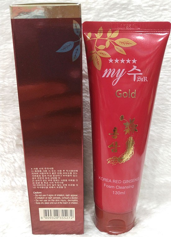 Sữa rửa mặt Hồng sâm My Gold Hàn Quốc 130ml - 8809328355272