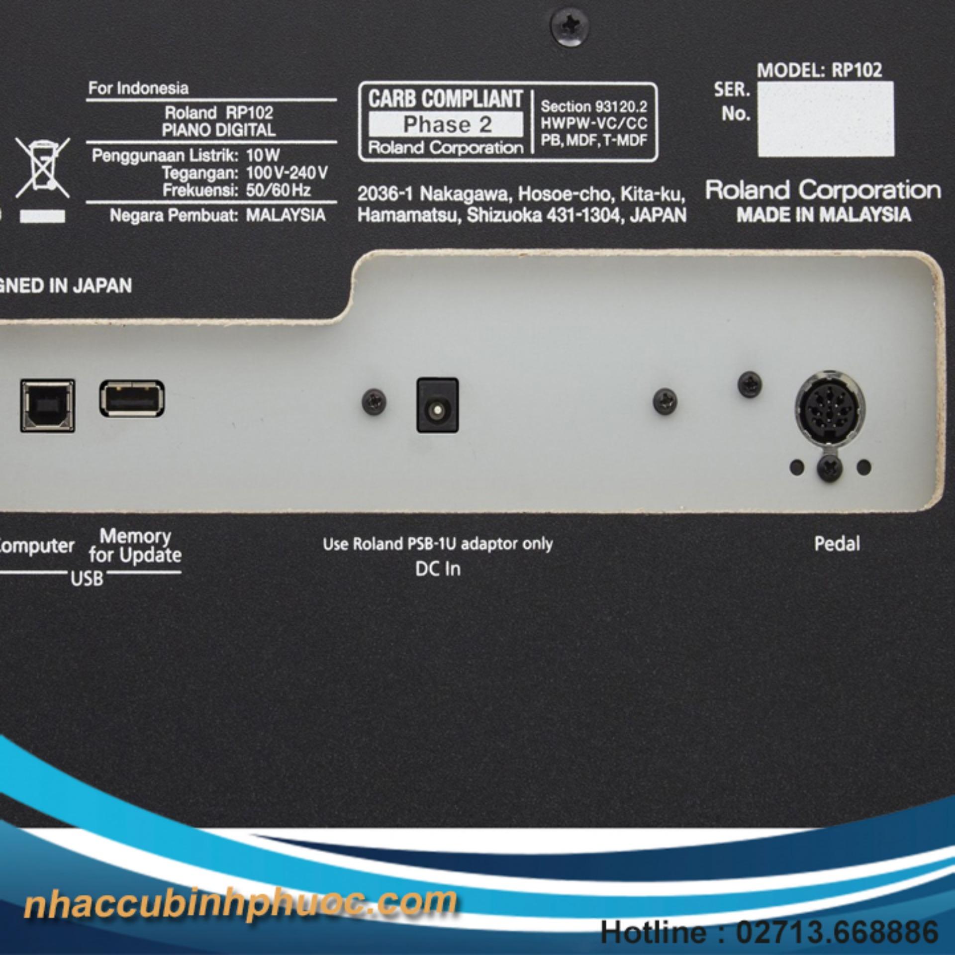 Đàn Piano Roland RP102BK