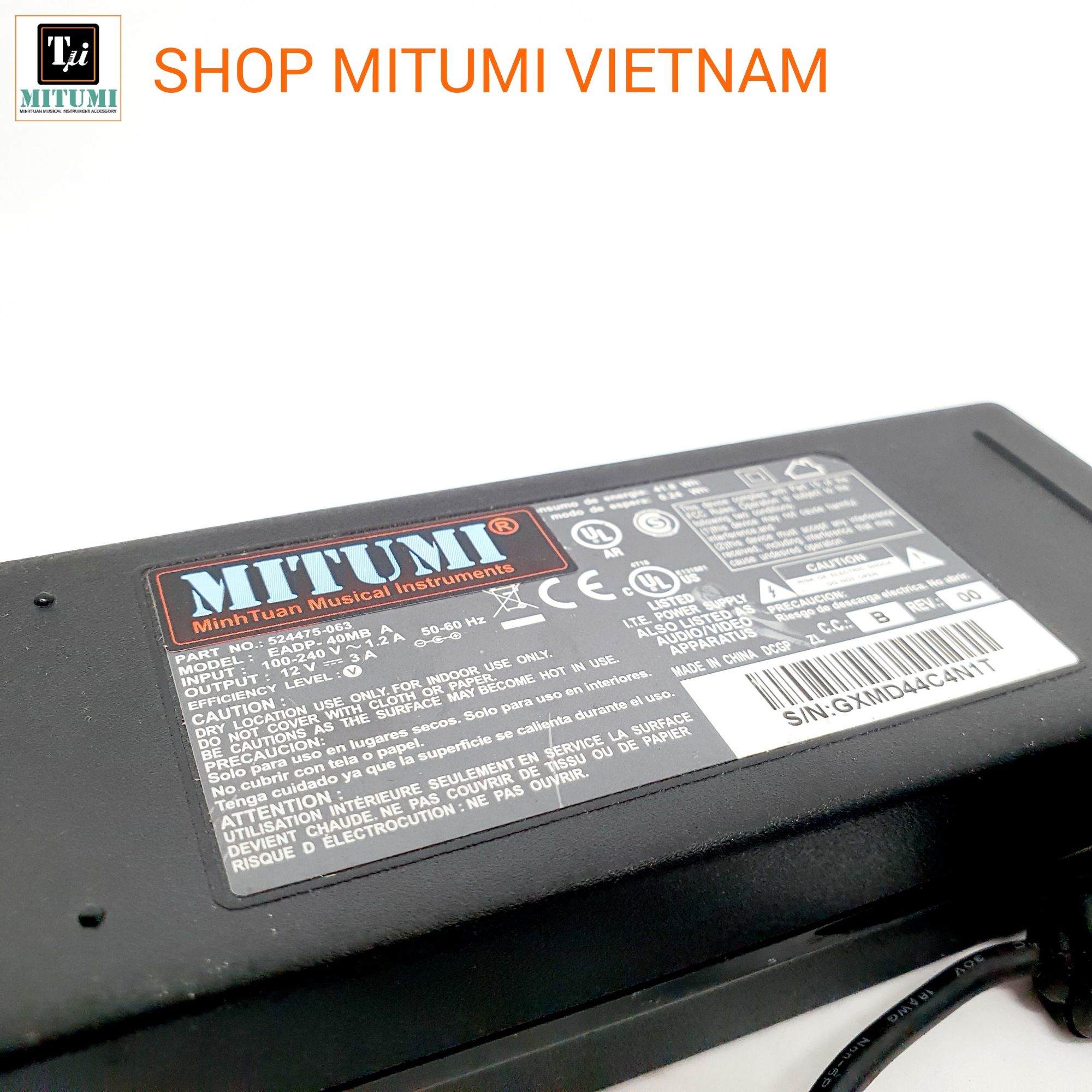 Nguồn 12v 3A sử dụng cho đàn Ogran