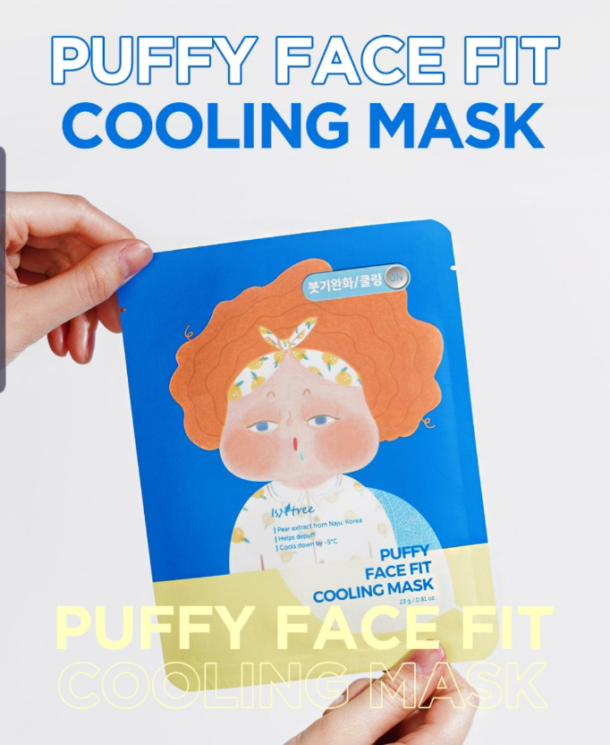 [Nhacuabeautyholic] Mặt nạ thon gọn mặt ISNTREE PUFFY FACE FIT COOLING MASK