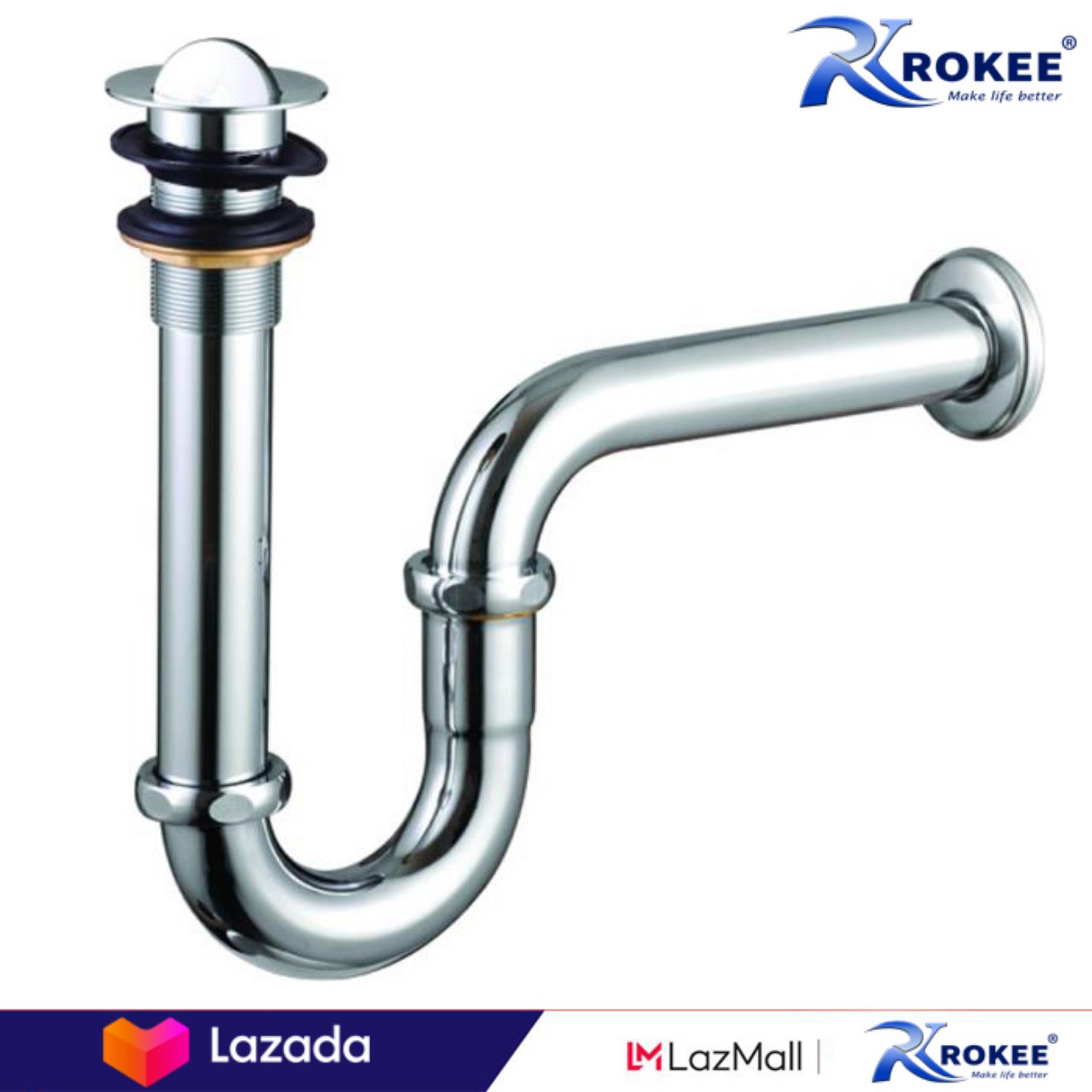 Xi phông chậu lavabo đầu lật Rokee - R332 (Trắng bạc)