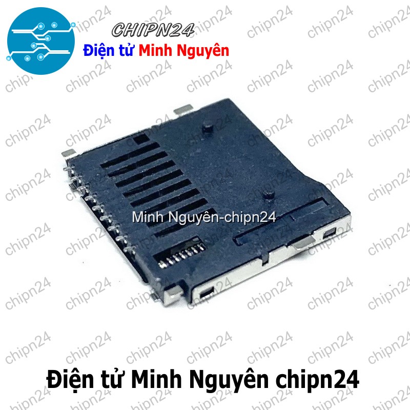 [2 cái] (TK1.2) Socket thẻ nhớ MicroSD V1 (có lò xo)
