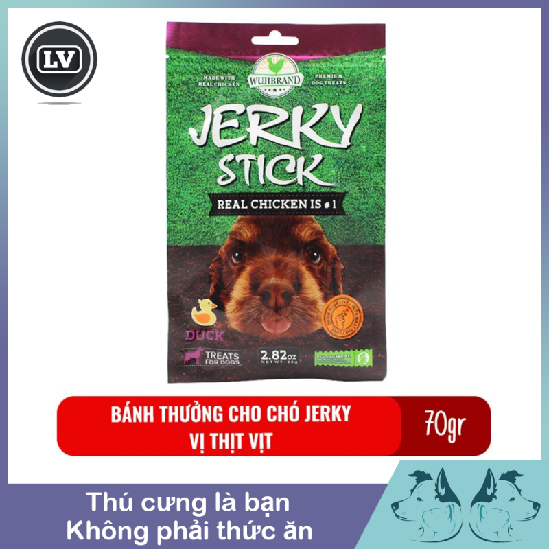 Bánh thưởng cho chó Jerky 70gr - Vị thịt vịt