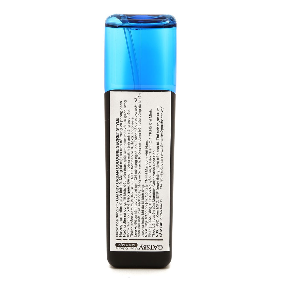 Nước Hoa Nam Secret Style Gatsby 60Ml