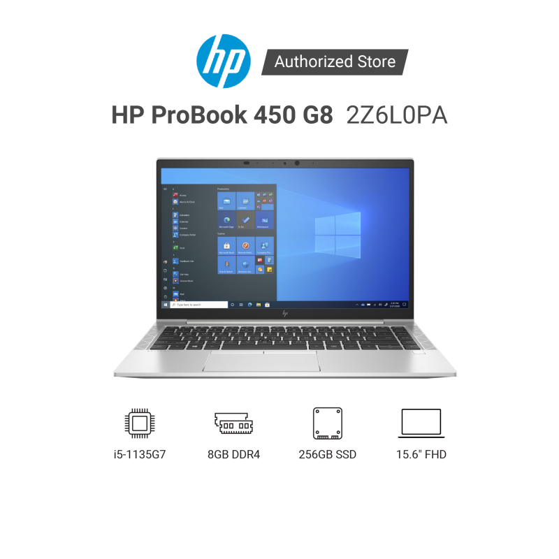 Laptop HP ProBook 450 G8 2Z6L0PA  i5-1135G7 | RAM 8GB | 256GB SSD | NVIDIA Geforce MX450 2GB | 15.6 inch FHD | FreeDOS