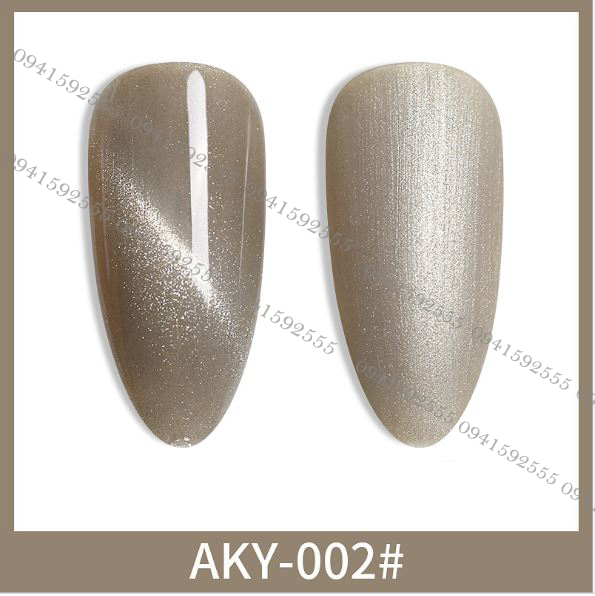 Sơn gel AS mắt mèo MÀU MỚI mã AKY 9 chai đỏ nhọn 15ml