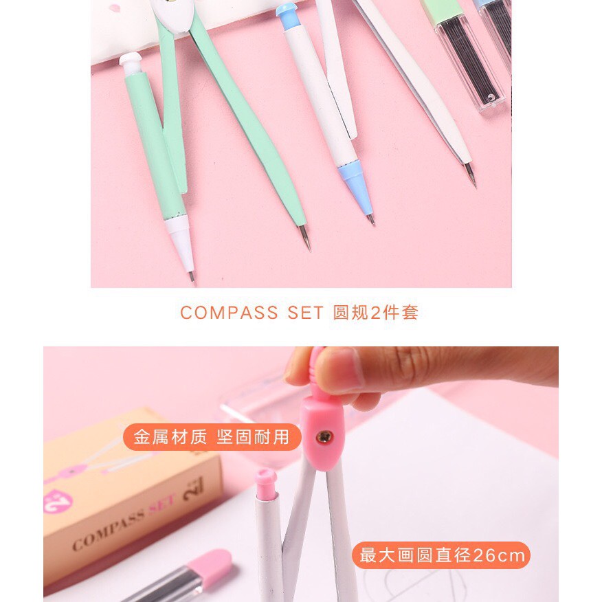 Compa chì kim ,compa chì bấm kèm hộp chì E255