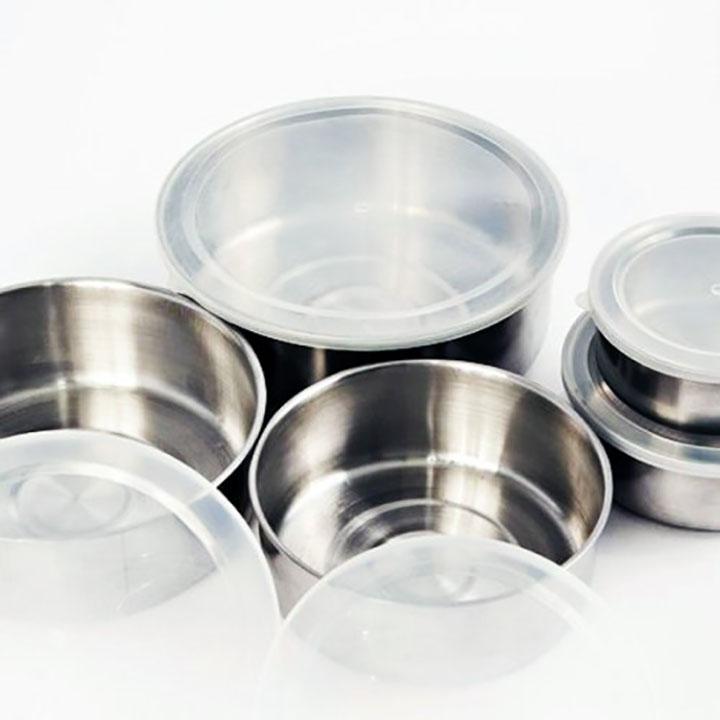 Bộ thố 5 cái có nắp đậy đựng cơm tiện dụng