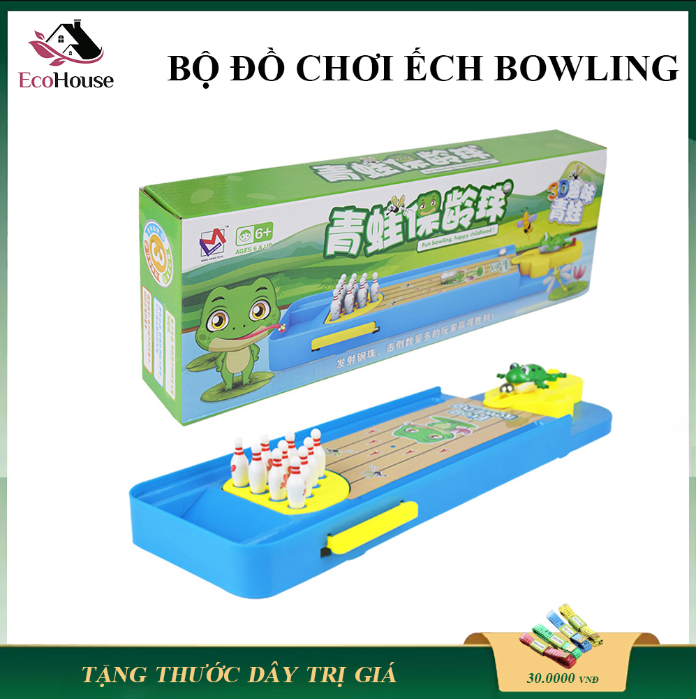 Đồ chơi trẻ em ếch bắn bowling, đồ chơi giải trí cho bé và bố mẹ, giúp bé tăng cường khả năng phản xạ