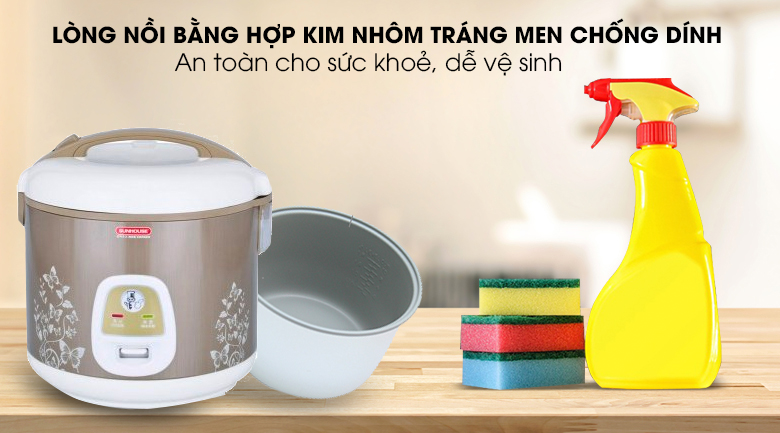 Nồi cơm điện Sunhouse 1.8 lít SHD 8616