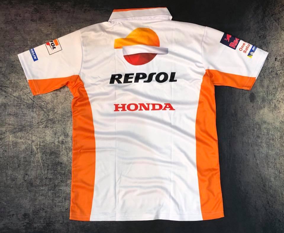 Áo Thun HONDA REPSOL Màu Trắng Cao Cấp