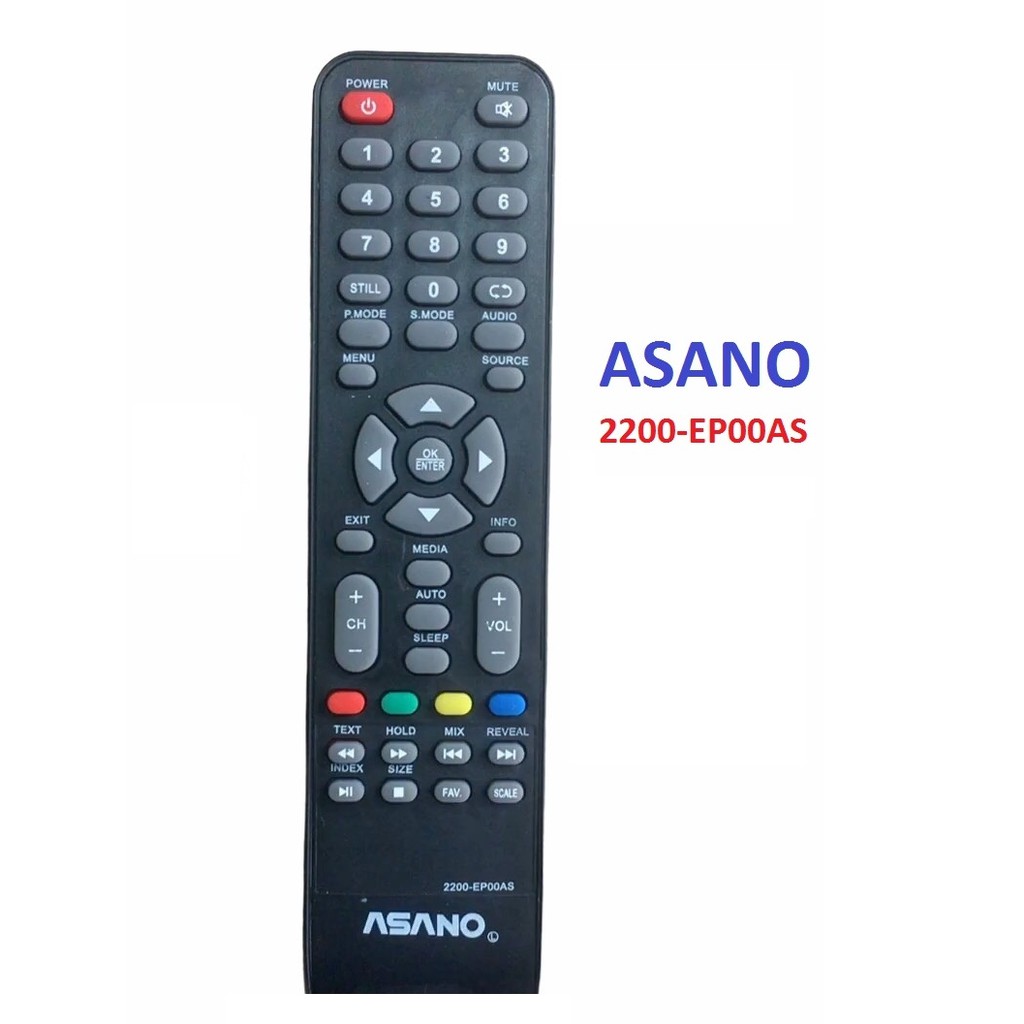 Điều khiển từ xa tivi tivi asano 2200-ep00as -tặng kèm pin -remote điều khiển tivi asano 2200 ep00as