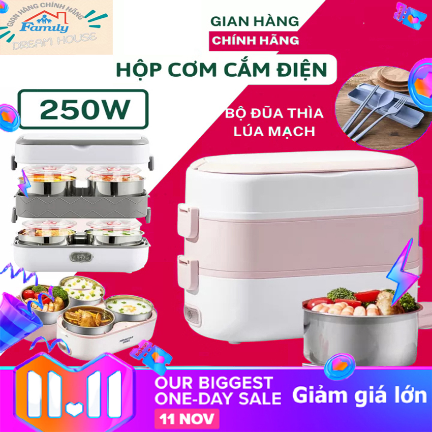 Hộp cơm cắm điện Hộp cơm văn phòng giữ nhiệt, Hộp cơm điện 2 tầng Nhật Bản thiết kế hiện đại giữ nhiệt hâm nóng, hộp cơm văn phòng cắm điện, hộp cơm văn phòng giữ nhiệt, hộp cơm giữ nhiệt cắm điện