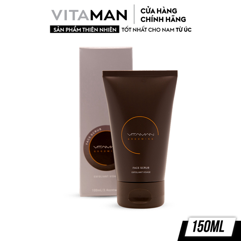 Kem Làm Sạch Tế Bào Chết Cho Da Mặt Dành Cho Nam Vitaman Grooming Face Scrub 100ml giá rẻ