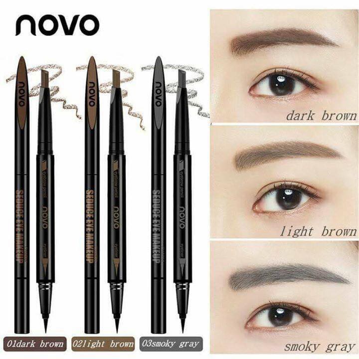 Chì Kẻ Mày Ngang 2 Đầu Novo Makeup Seduce