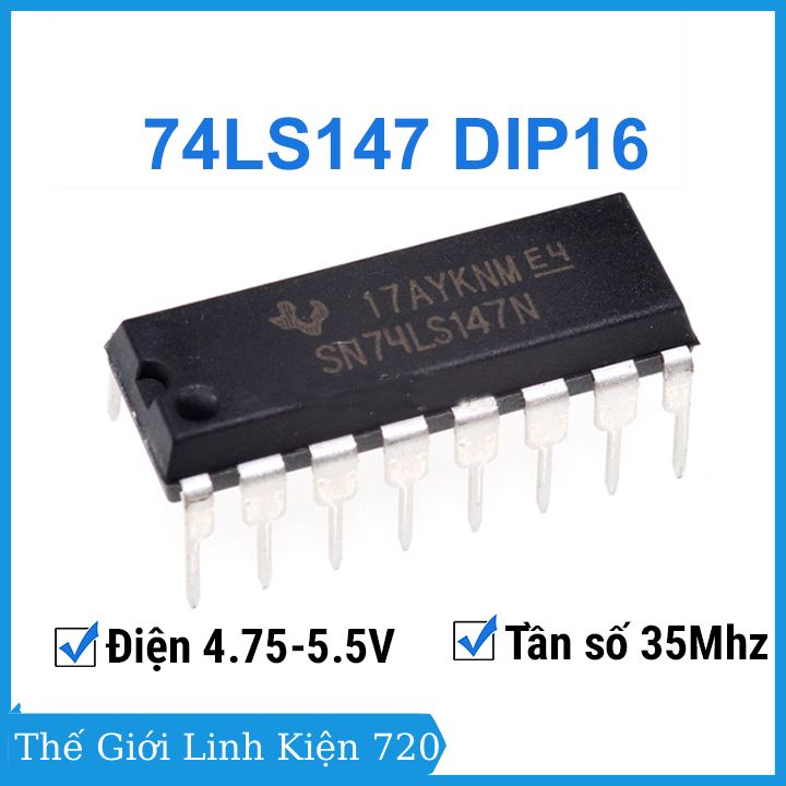74ls147 10 to 4 priority encoder dip16