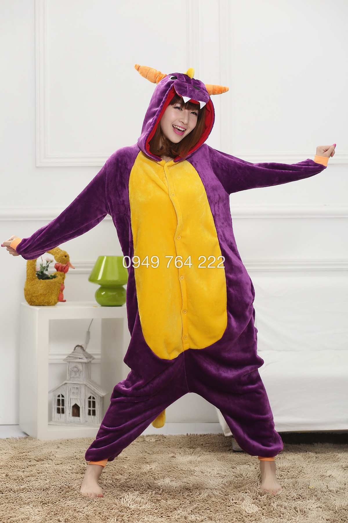 Bộ Đồ Thú Rồng Tím 💜 Bộ Đồ Thú Giá Rẻ