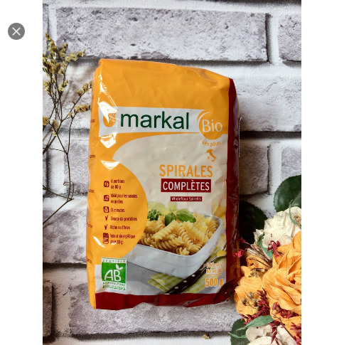 Mì xoắn Lứt Hữu Cơ Markal 500g