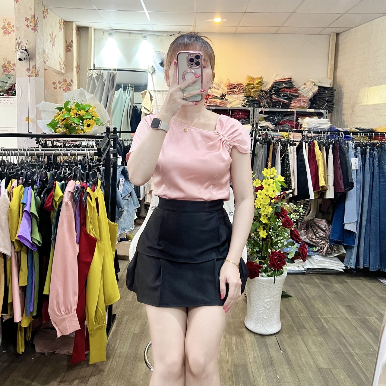 ÁO LỤA TAY ĐÍNH NGỌC NHIỀU SIZE HÀNG THIẾT KẾ