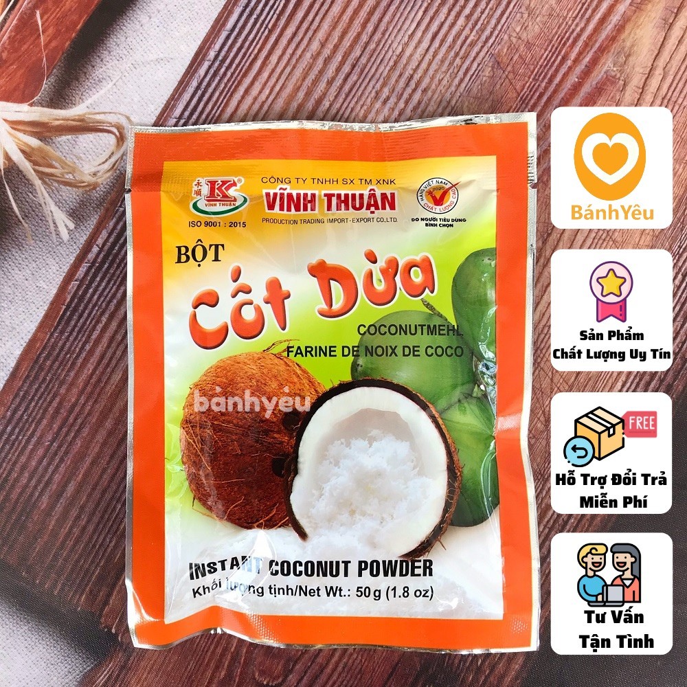 Bột cốt dừa Vĩnh Thuận 50g
