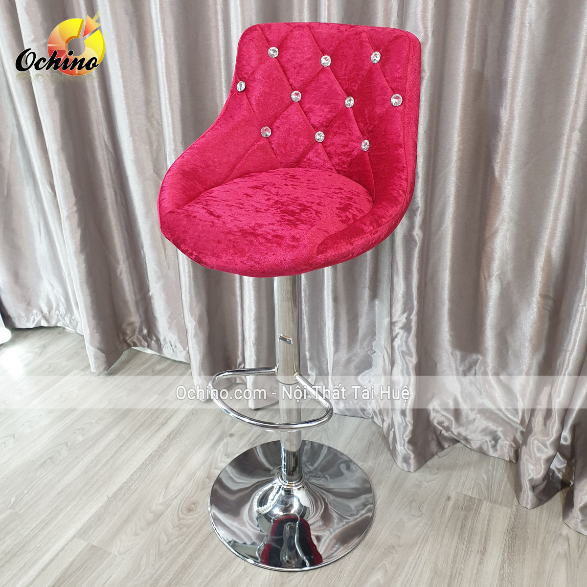Ghế makeup, ghế quầy bar, ghế bar, ghế trang điểm, ghế xoay, ghế chụp hình, ghế livestream, ghế quầy lễ tân, ghế trang điểm chuyên nghiệp nỉ nhung nhập khẩu cao 60-80cm