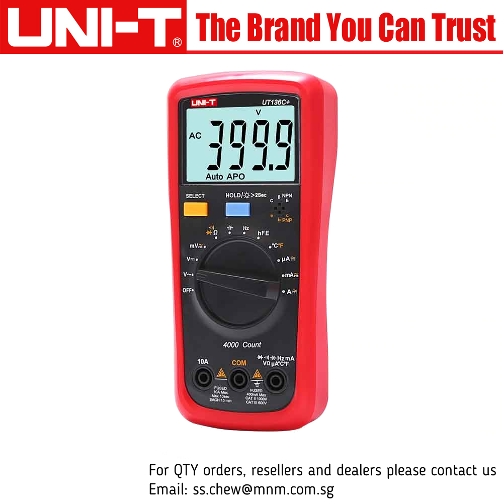 [HCM]UNI-T UT136C+ Digital Multimeter (AC/DC 1000V Digital Multimeter)