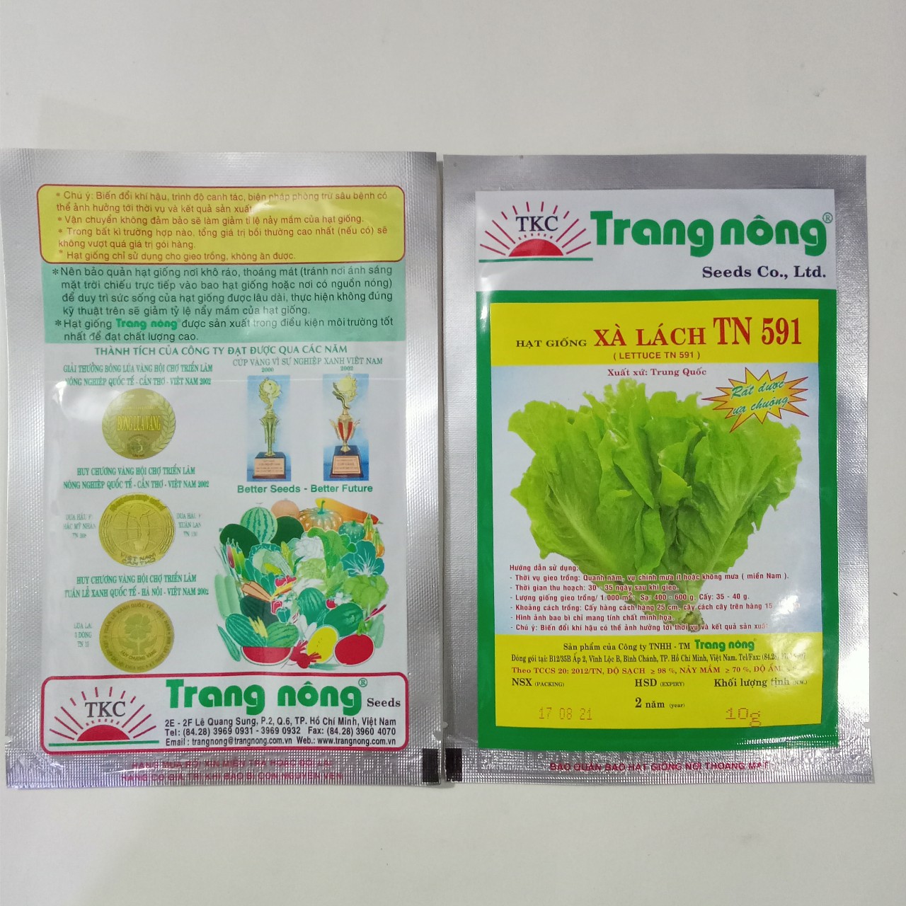HẠT GIỐNG XÀ LÁCH TRANG NÔNG  - TN591