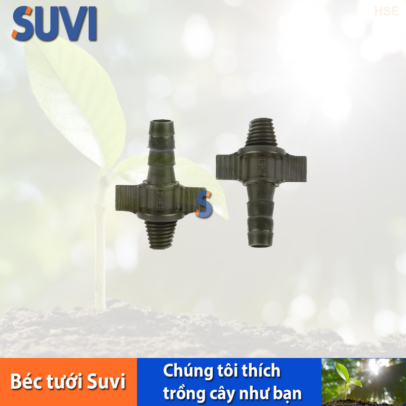Nối 10 ly có ren côn ngoài bb nrc 10