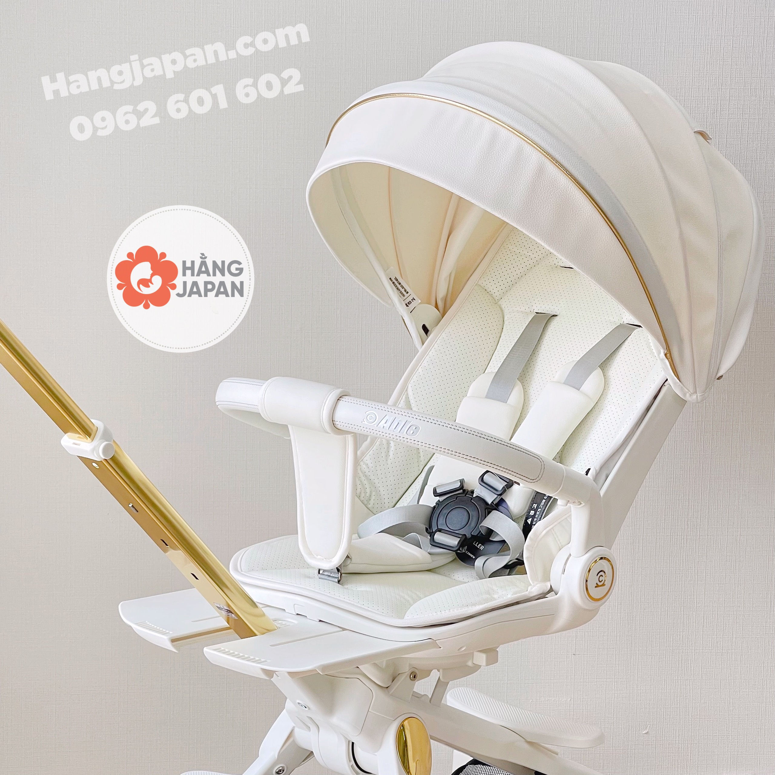 Xe đẩy gấp gọn xoay 360°able cozy premium hàn quốc - chính hãng