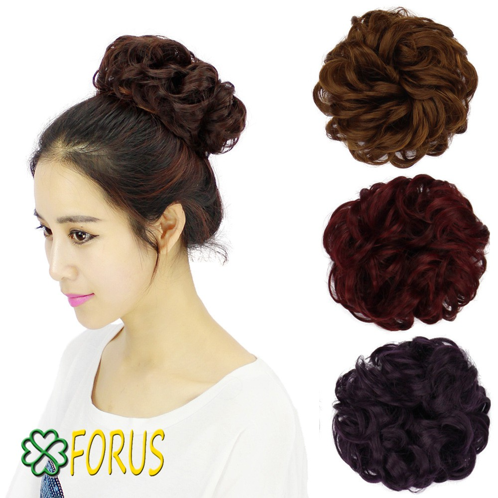 Tóc búi xoăn cột J25C