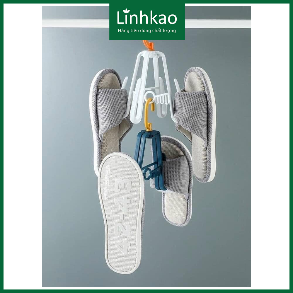 Set 2 Móc treo phơi giày dép đồ dùng 4 nhánh đa năng