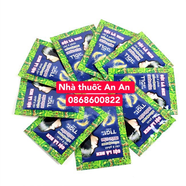 Combo 10 gói dầu gội nhuộm tóc đen nhân sâm tigi an toàn hiệu quả