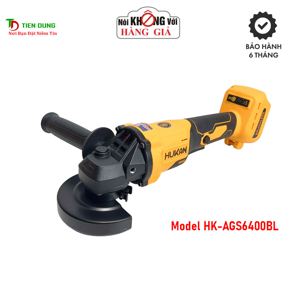 Thân mài pin hukan hk-ags6400bl không chổi than chân pin phổ thông makita