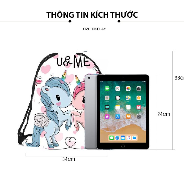 [HCM]Balo rút Kỳ Lân cho bé