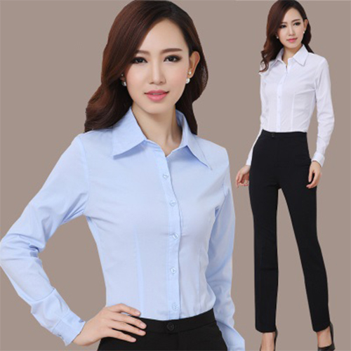 Áo sơ mi nữ công sở kiểu dáng basic