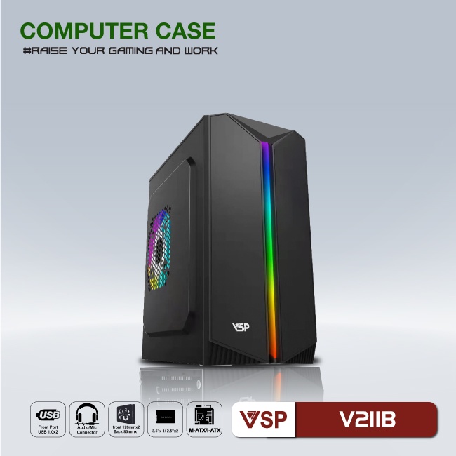Thùng máy vi tính Case Vsp Game V211b