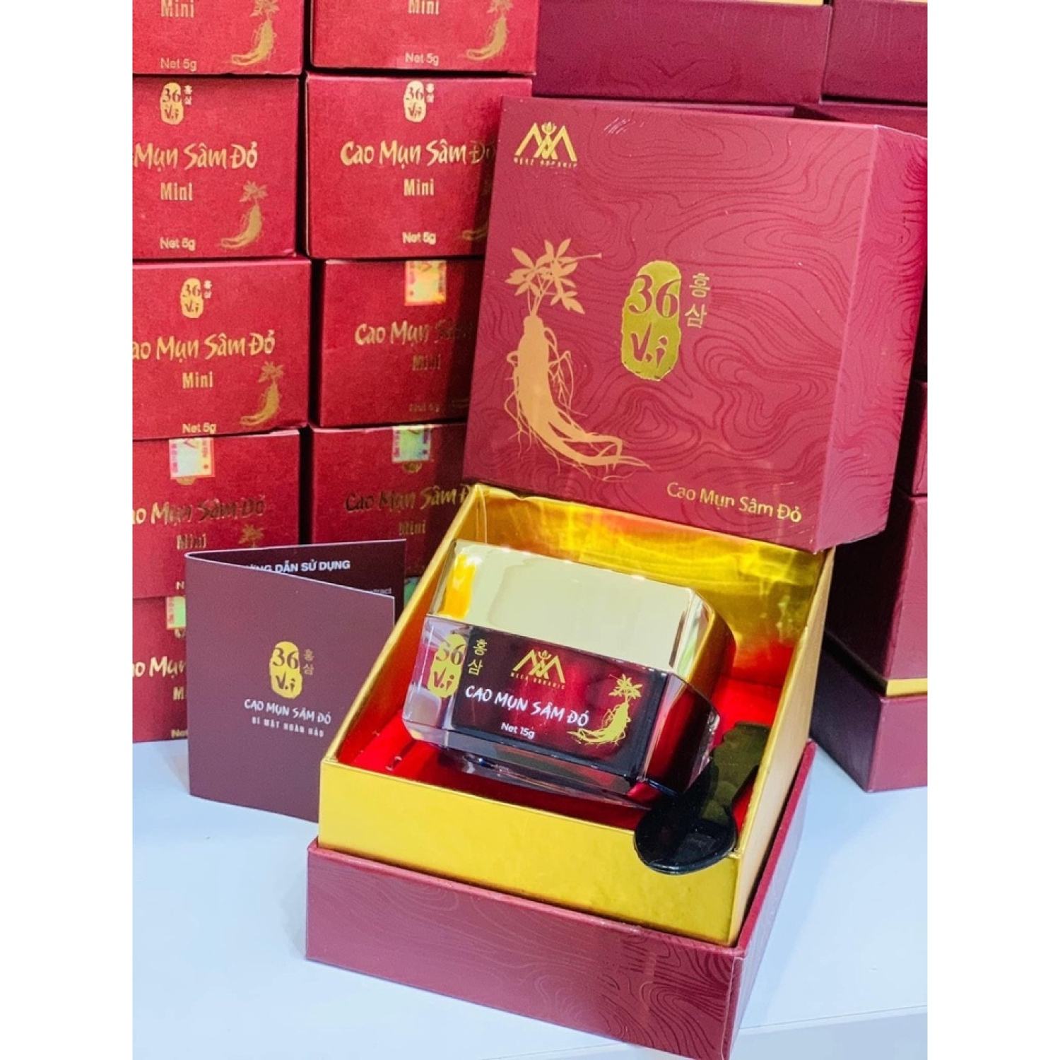[Chính hãng] Cao Mụn Sâm Đỏ 36 Vị 15g - Mỹ phẩm Meea Organic