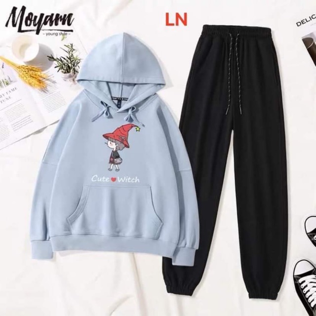 [FREESHIP] Set bộ áo hoodie nỉ mũ túi bụng in cô gái mũ đỏ + quần bom chun gấu, cam kết hàng đúng mô tả, chất lượng đảm bảo an toàn đến sức khỏe người sử dụng, đa dạng mẫu mã