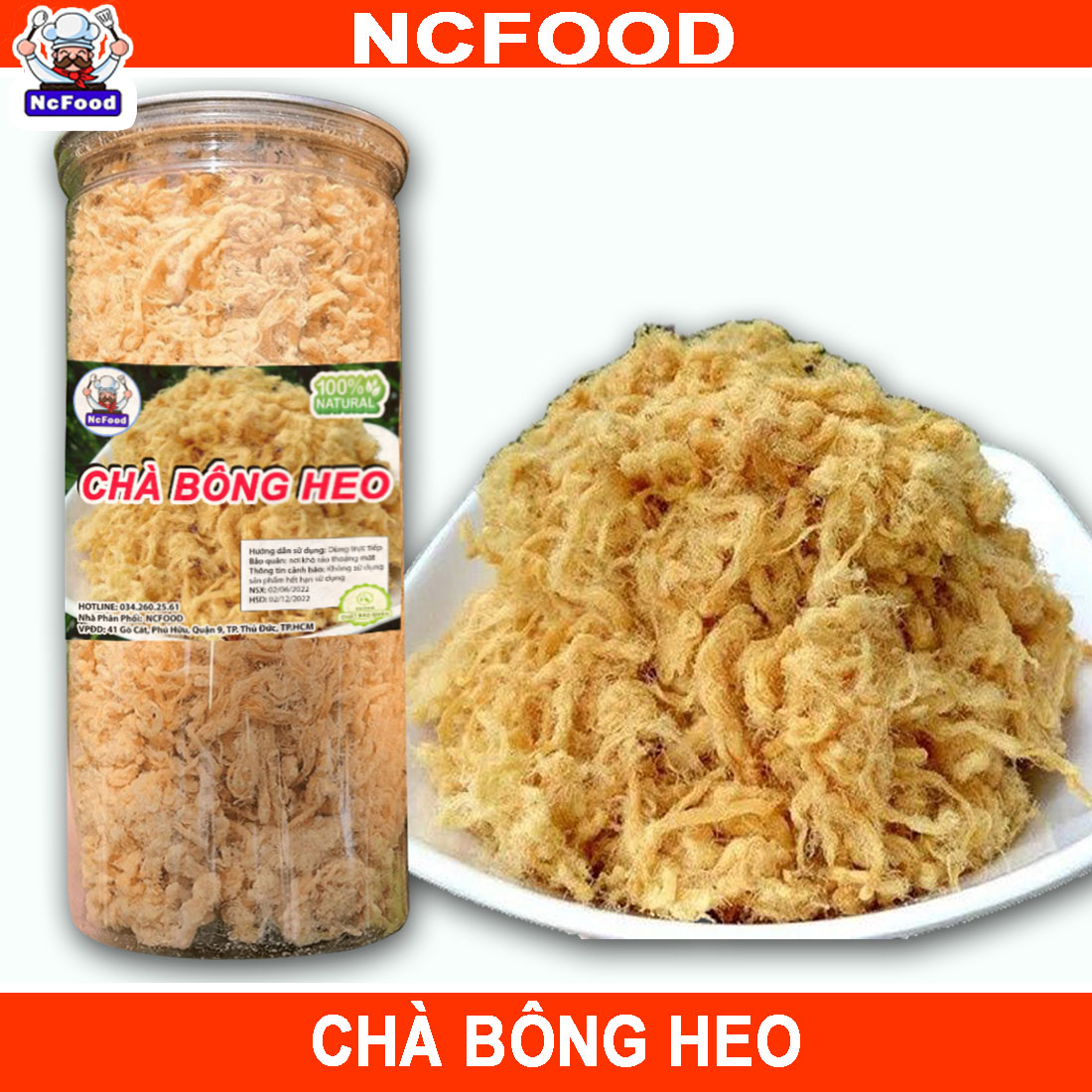 Hủ 350g Chà Bông Heo Loại Ngon