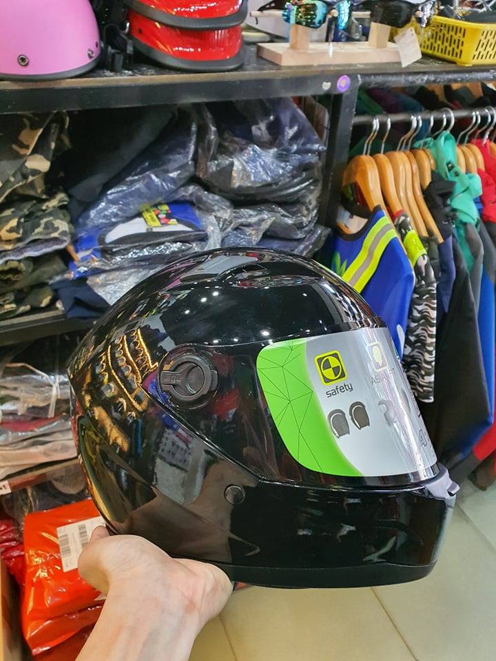 [HCM]Mũ bảo hiểm fullface GXT/AGU tem đen bóng