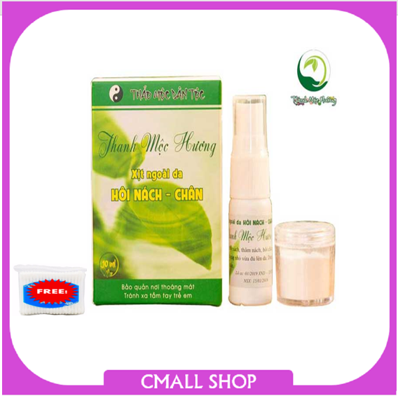Xịt Hôi Nách Nữ Thảo Dược Thanh Mộc Hương -  Tặng bông tăm cao cấp