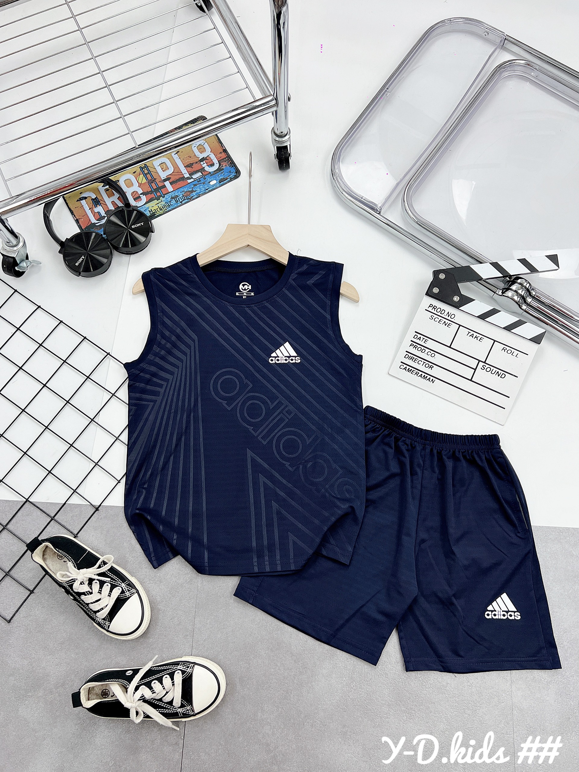 Size đại 26-40kg: bộ sát nách adidas - bsna