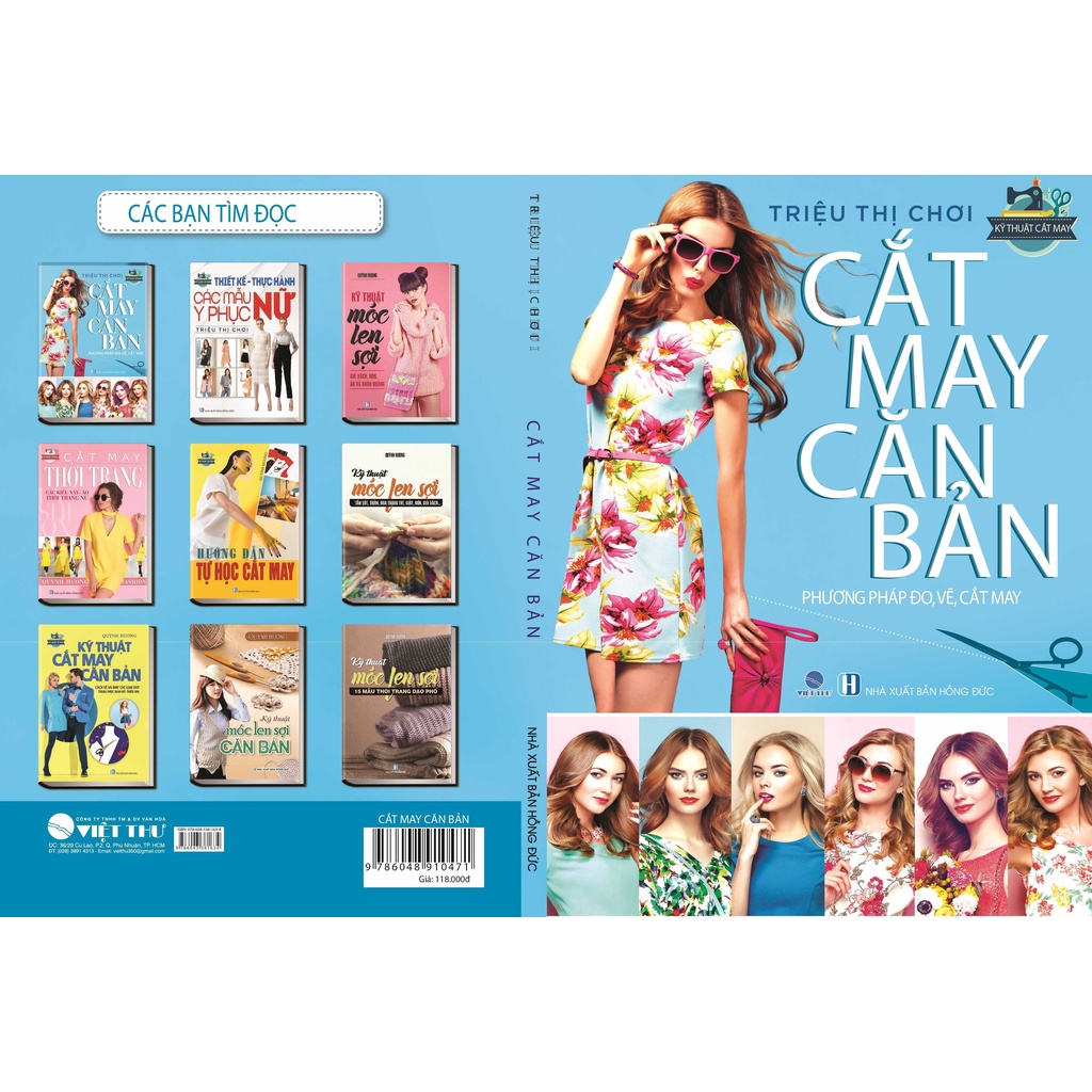 sách cắt May Căn Bản- Phương Pháp Đo, Vẽ, Cắt May