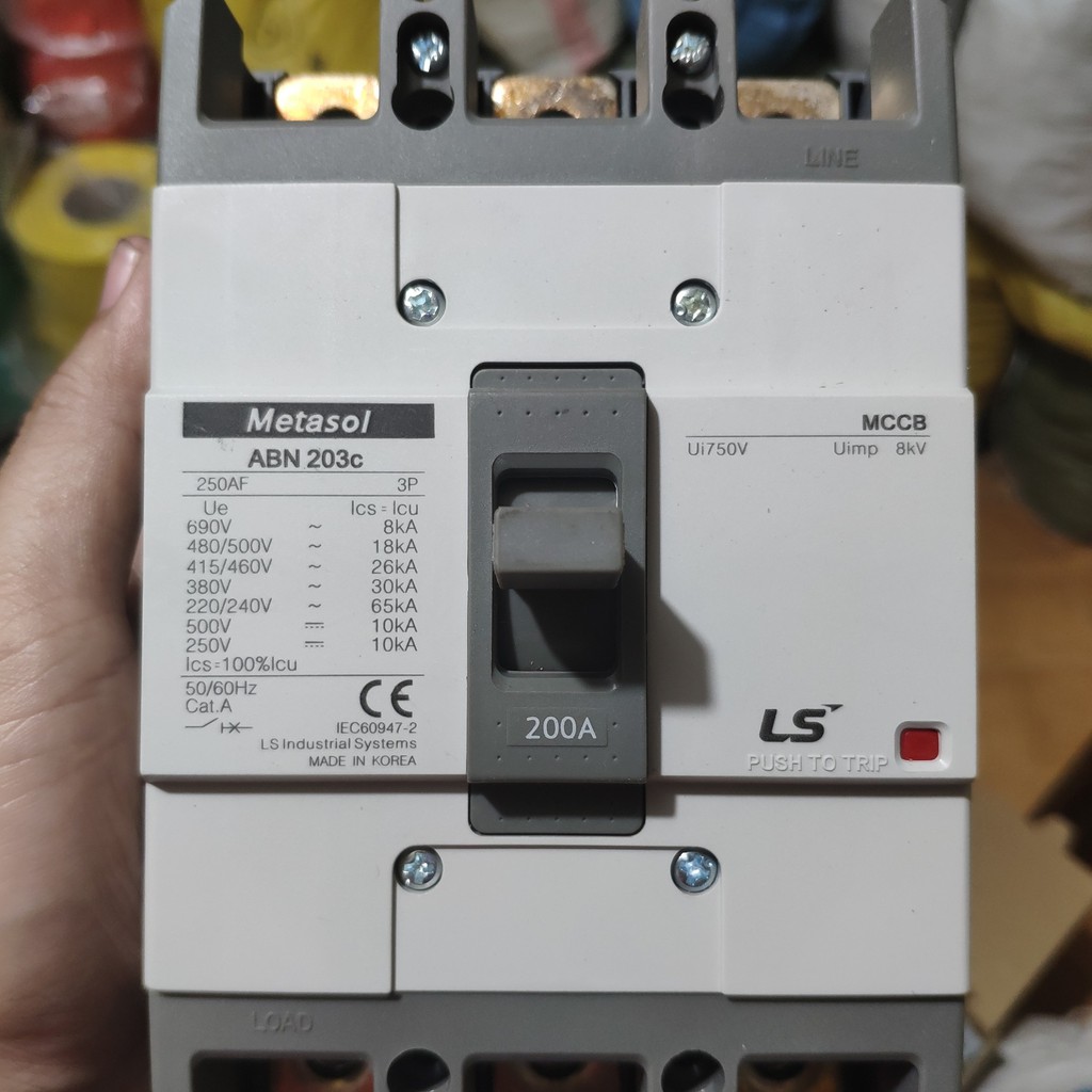 APTOMAT Át khối 3 Pha MCCB LS 3P ABN 125A-250A