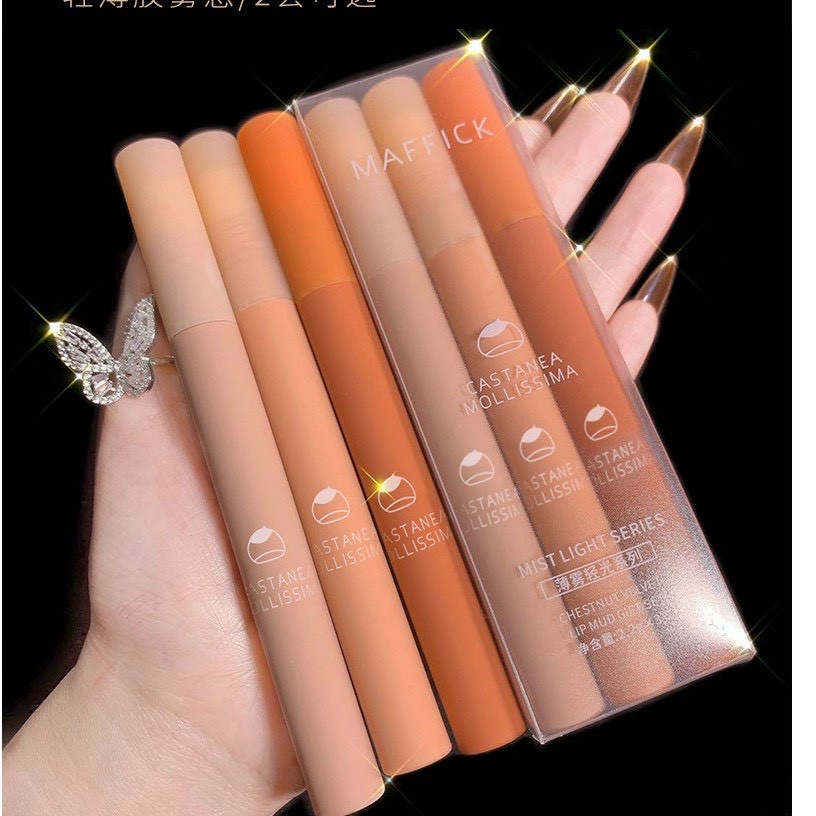 [HÀNG CHÍNH HÃNG] Fullset 3 cây son kem lì Maffick nội địa – CAVALI – 2 tone màu trendy dễ dùng kháng nước