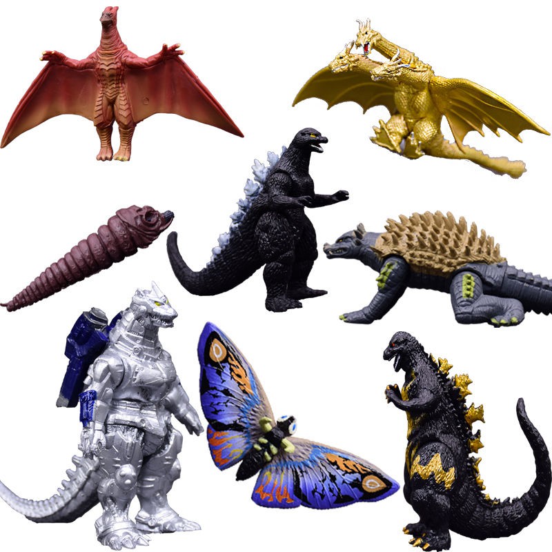 Sét 08 mô hình nhân vật godzilla vs kong trong chúa tể godzilla - mẫu 5